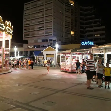 Canet Plage Appartement Vue Laterale Mer, 1 Chambre , Wifi, Climatisation, Parking Securise Couvert Buitenkant foto
